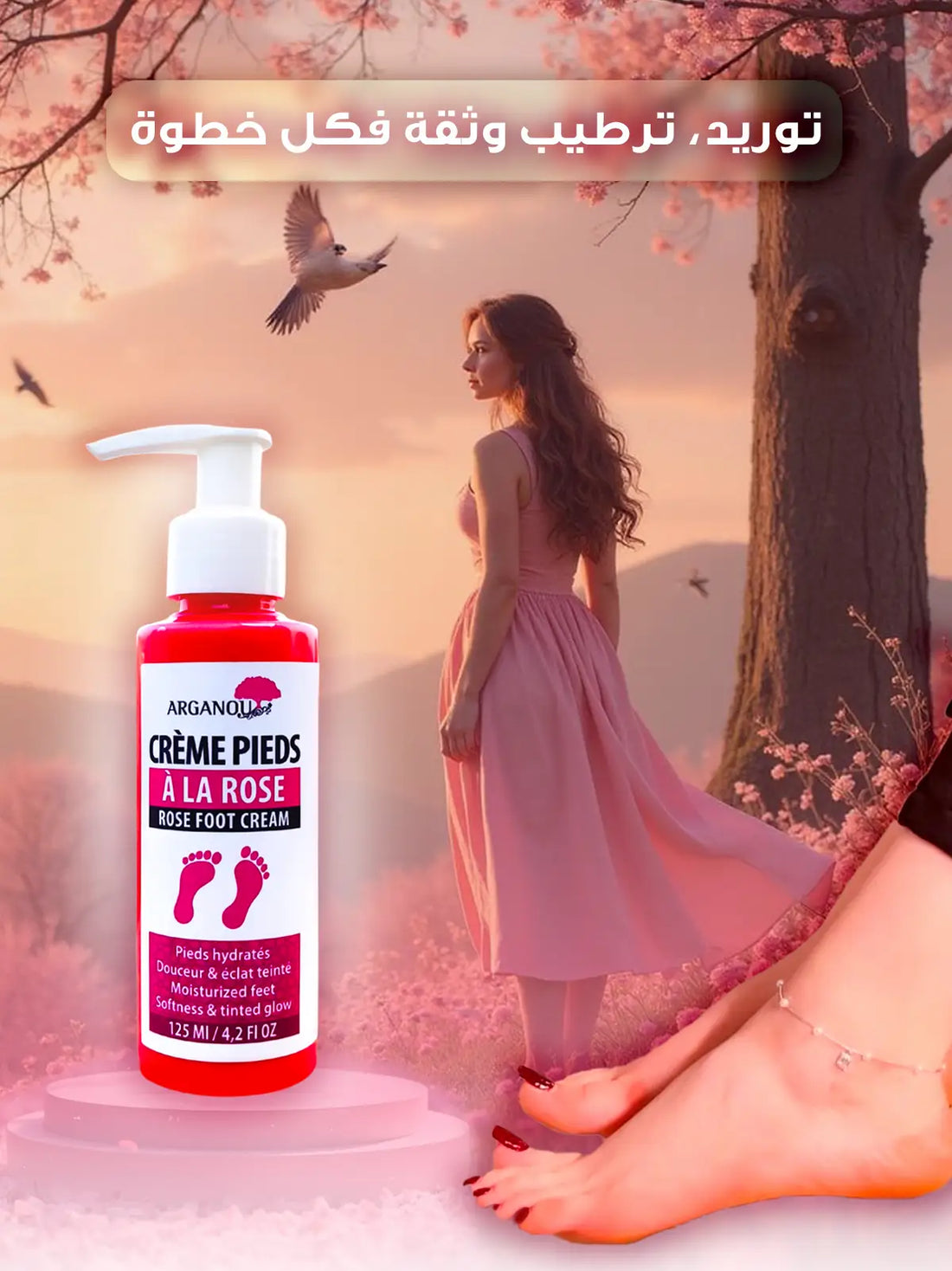 Crème Pieds à la Rose